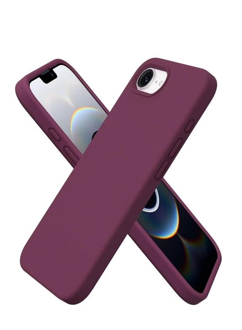 iPhone 16e Case Cover 6.1-Inch – Premium Silicone Protective Phone Case with Soft Microfiber Lining, Anti-Scratch Shockproof Bumper, Slim Fit Drop Protection, Durable & Lightweight Grip-Friendly Cover for iPhone 16e – Daily Use & Stylish Design Maroon