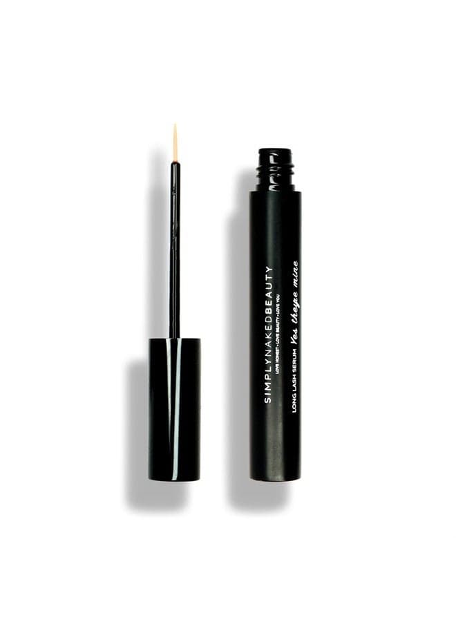 Lash Growth Serum & Brow Enhancer (5 ml) Get Longer, Fuller Eyelashes in 12 Days - Natural & Plant Based Peptides for Healthy Brow & Lash Growth - Cruelty Free Lash Serum by Simply Naked Beauty