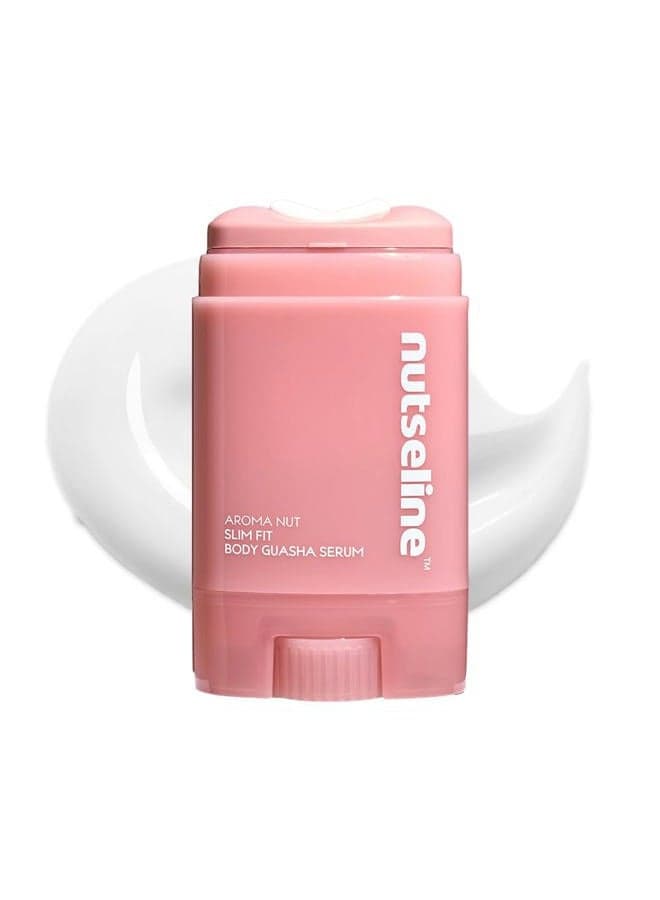 Nutseline Slim Fit Gua Sha Serum – Korean Beuaty Firming & Contouring Body Serum with Aromatherapy & Nut Extracts – Lightweight Lotion Texture for Sculpted Skin from Jawline to Calves – 60ml