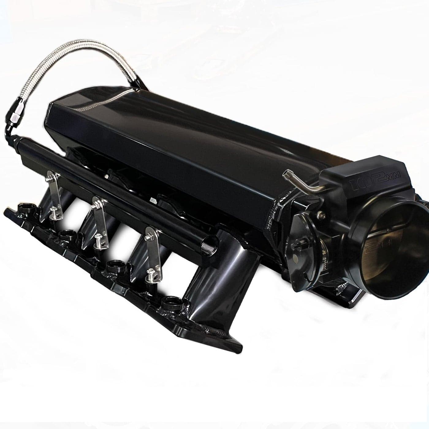 YESHMA For LS LS1 LS2 LS6 Intake Manifold with Throttle Body Compatible with Chevy 48L 53L 57L 60L 102MM Black