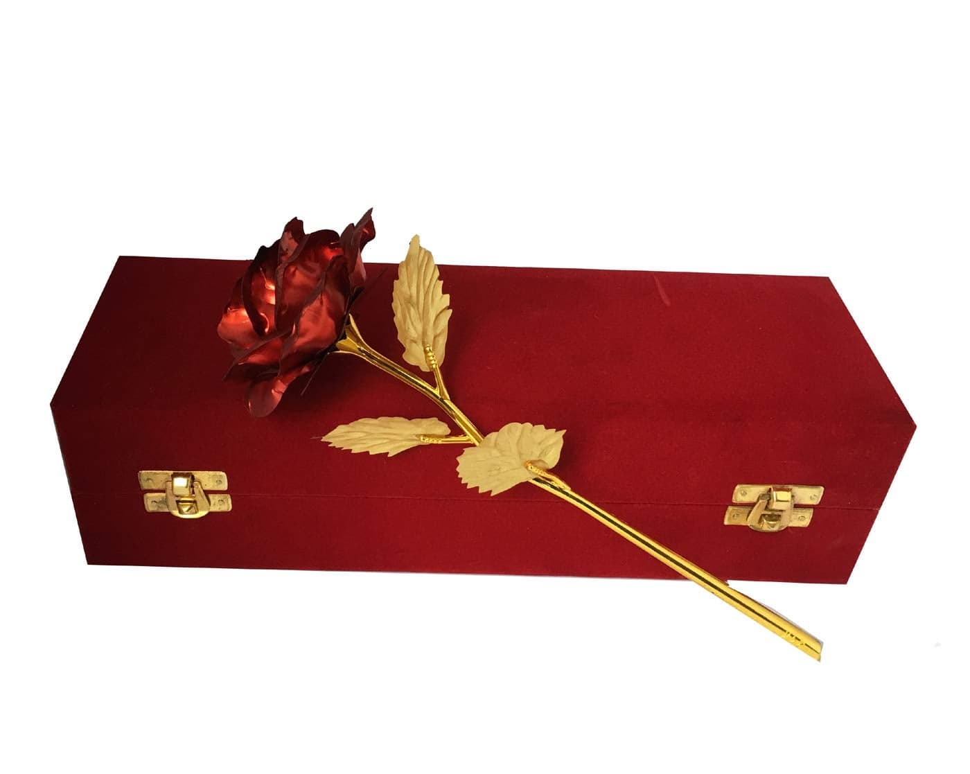 INTERNATIONAL GIFT® Foil Rose and Luxury Gift Box | Valentine’s Day Gift for Cute Romantic Love Present for Girlfriend, Boyfriend, or Partner