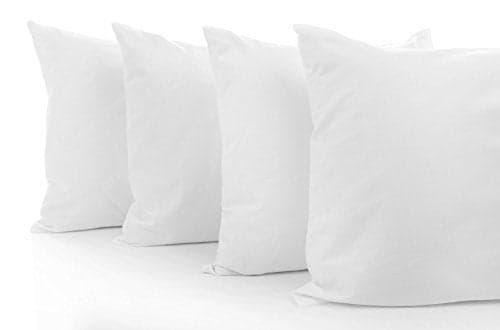 Clasiko Microfiber Cushion Filler 12 x 12 Inches Set of 4 | Suitable for Sofa, Bed & Floor