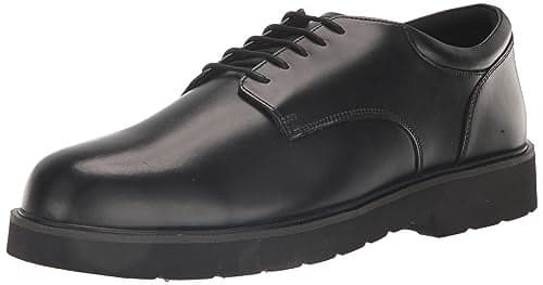 Bates Men's High Shine Duty Oxford, Black, 10 M US