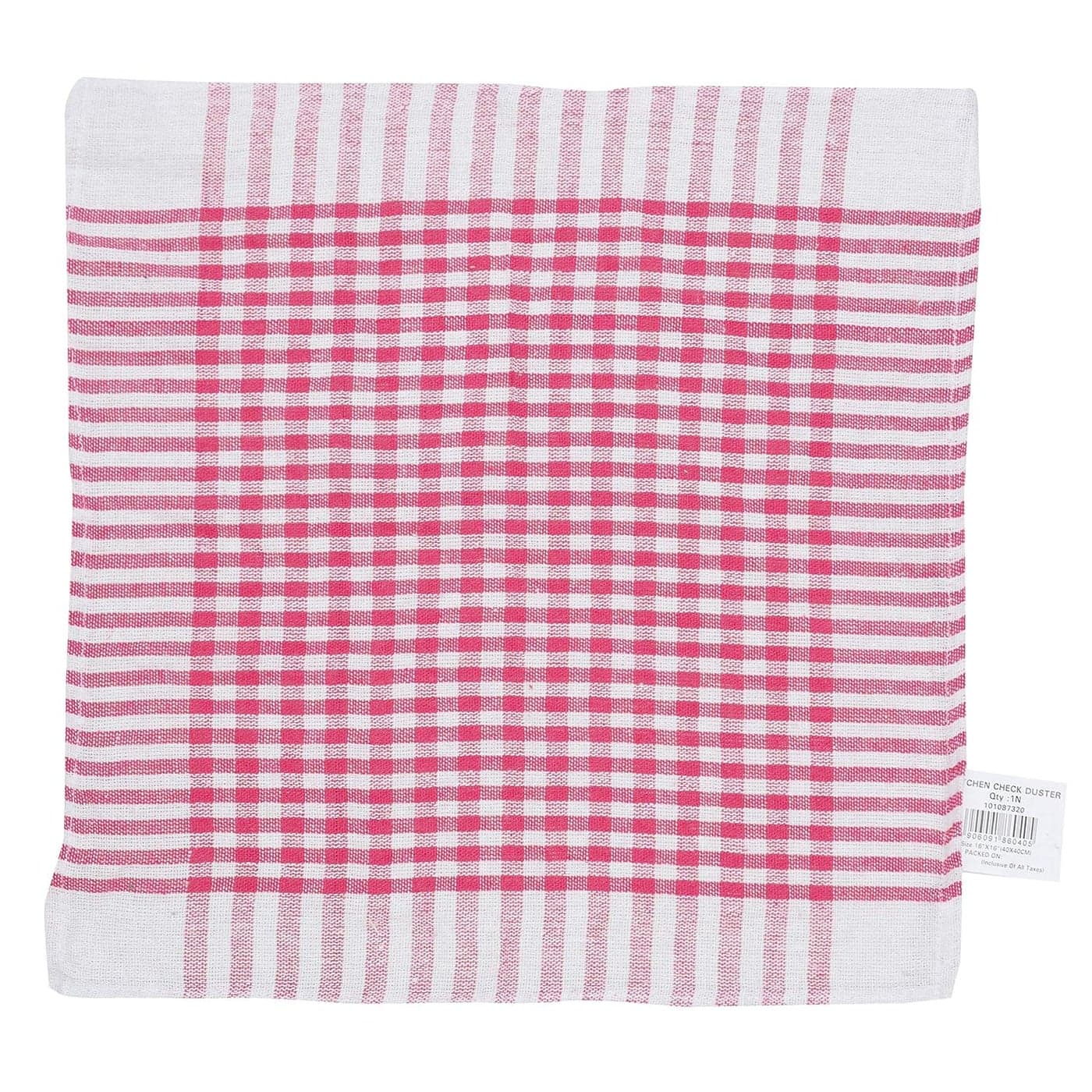 ROKOO Checked Cloth Duster Cloth Napkin 16 x 16 Inches Multicolor Pack of 1