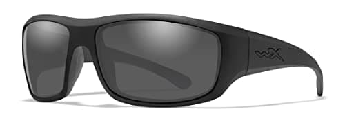 Wiley X WX Omega Sunglasses Safety Glasses for Men and Women UV Eye Protection for Shooting Fishing Biking and Extreme Sports Matte Black Frames Tinted Lenses