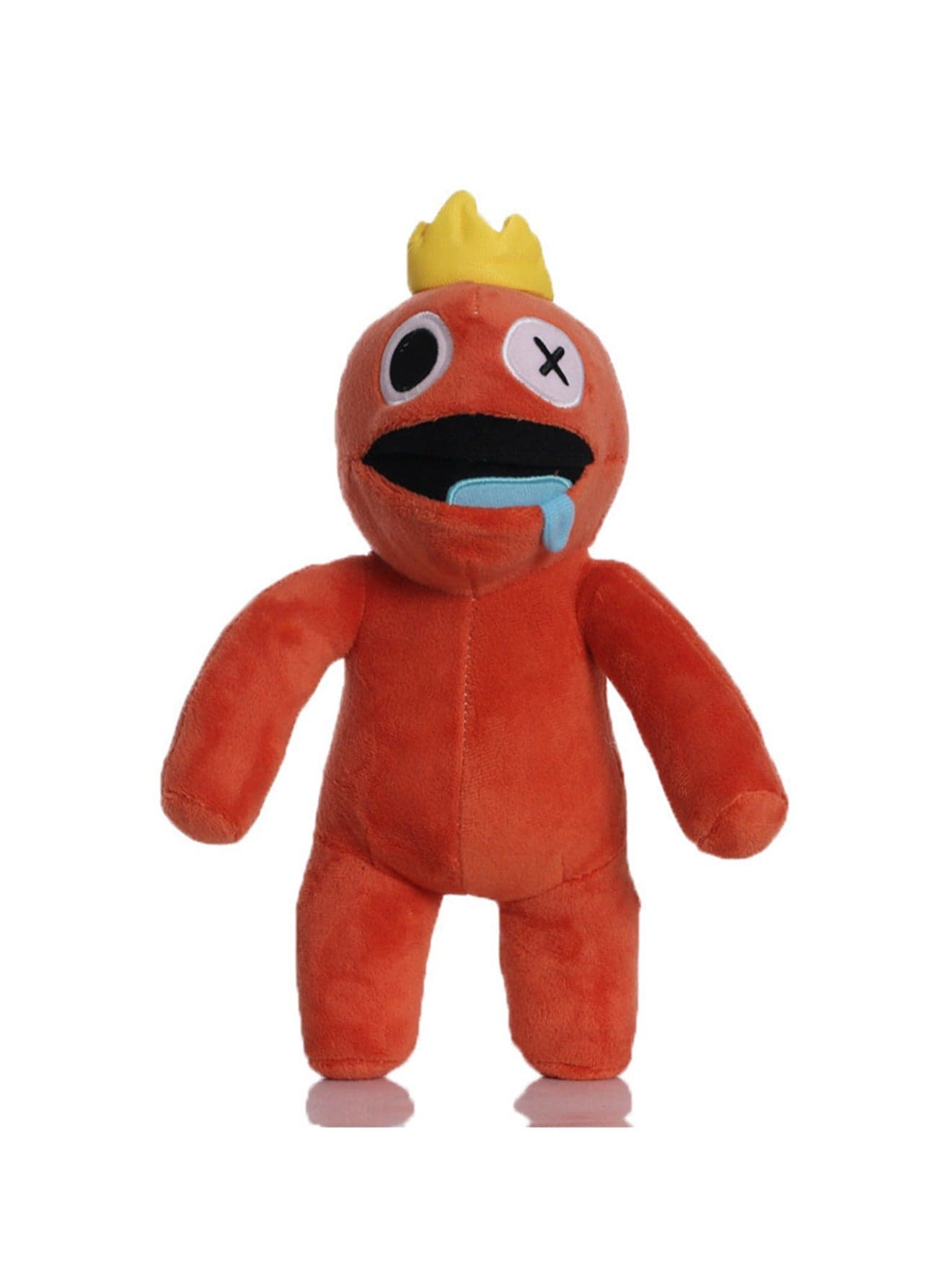 Cartoon New Anime Rainbow Partner Doll Plush Toy (Orange Tongue Sticking Out)
