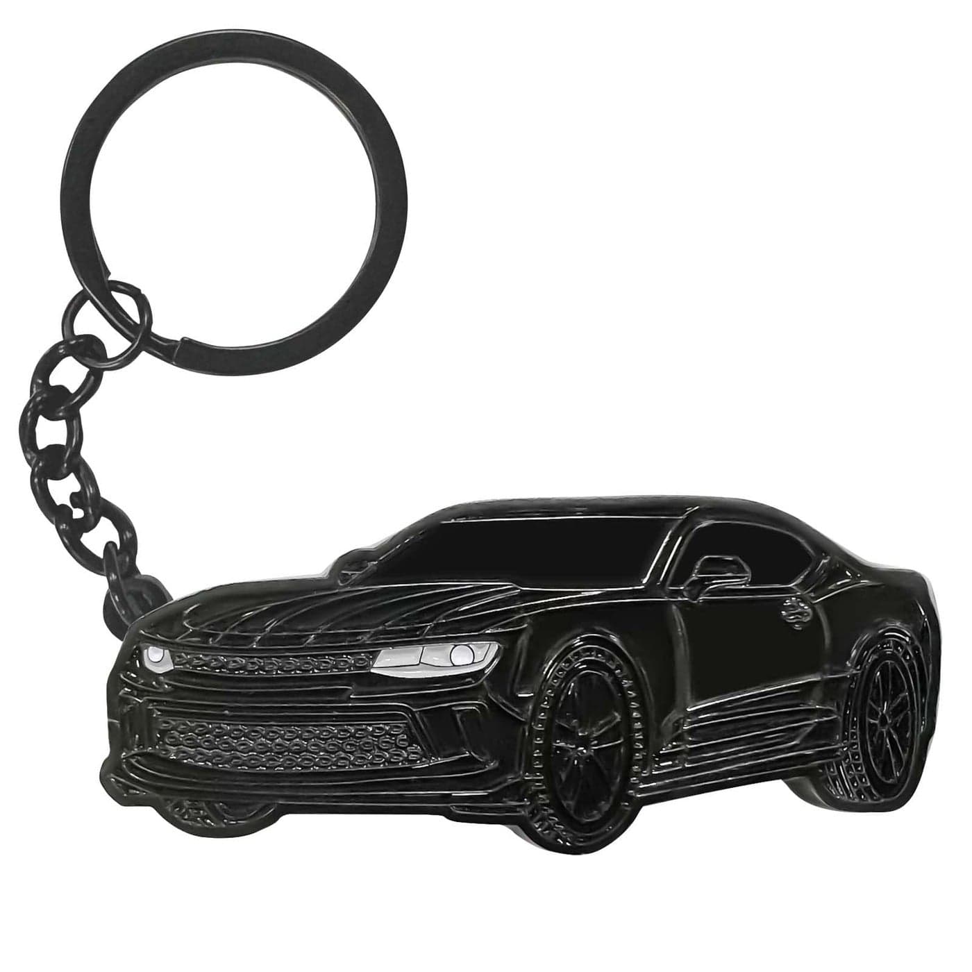 glahorse For Chevy Camaro KeychainFor Chevy Camaro Accessories 20102020Metal Keychain Pure black