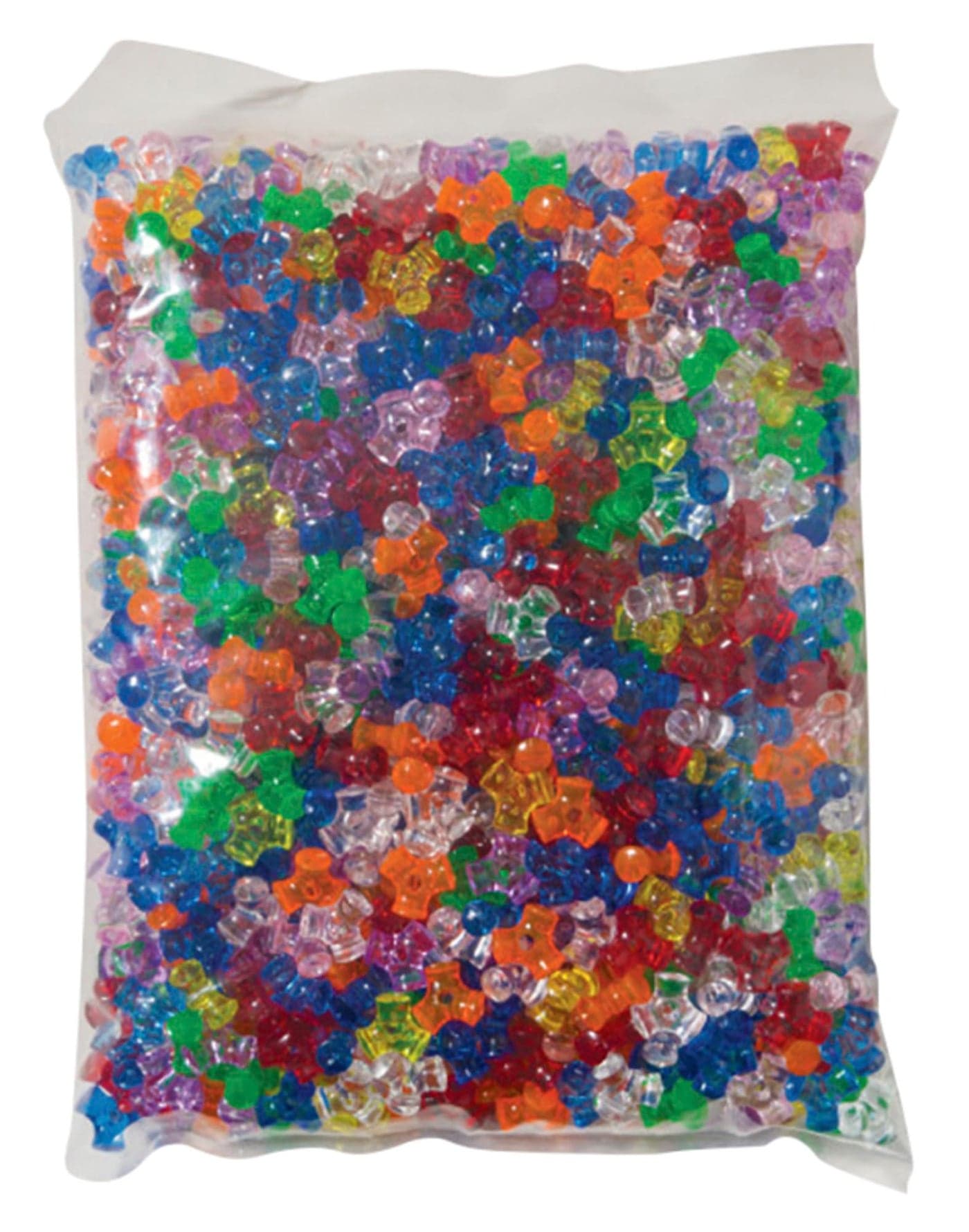 Creativity Street Plastic 3Sided TriBead Assortment 043 in Assorted Transparent Color Pack of 1000