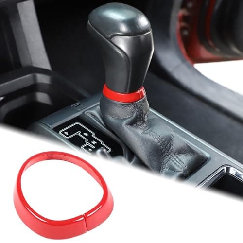 Aunginsy Gear Shift Knob Ring Cover Compatible with Toyota Tacoma 20162023 Center Console Gear Shift Head Trim Ring Gear Handle Down Gear Lever Decorative Protection Cover ABS Interior Accessories
