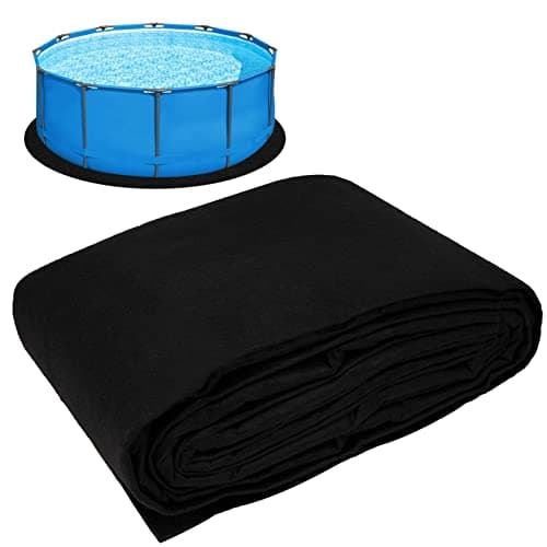 Svepndic 12ft Thickened Round Pool Liner Pad for Above Ground Swimming Pools,Swimming Pool Ground Cloth Above Ground Pool Mat Under Pool Floor Padding,Pool Equipment Pad