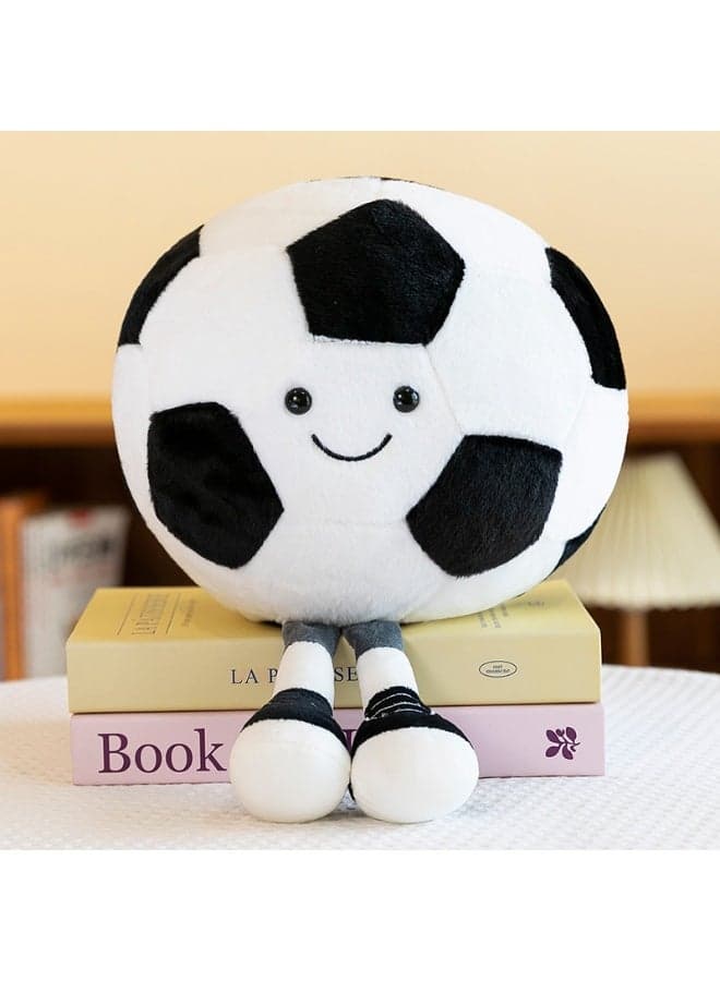 Soccer Plush Toy - Soccer Doll Pillow, Plush Figure Ornament, Festival Gift Doll, Decoration Supplies Suitable For Indoor Decoration, Birthday Gift For Boys And Girls, 25cm
