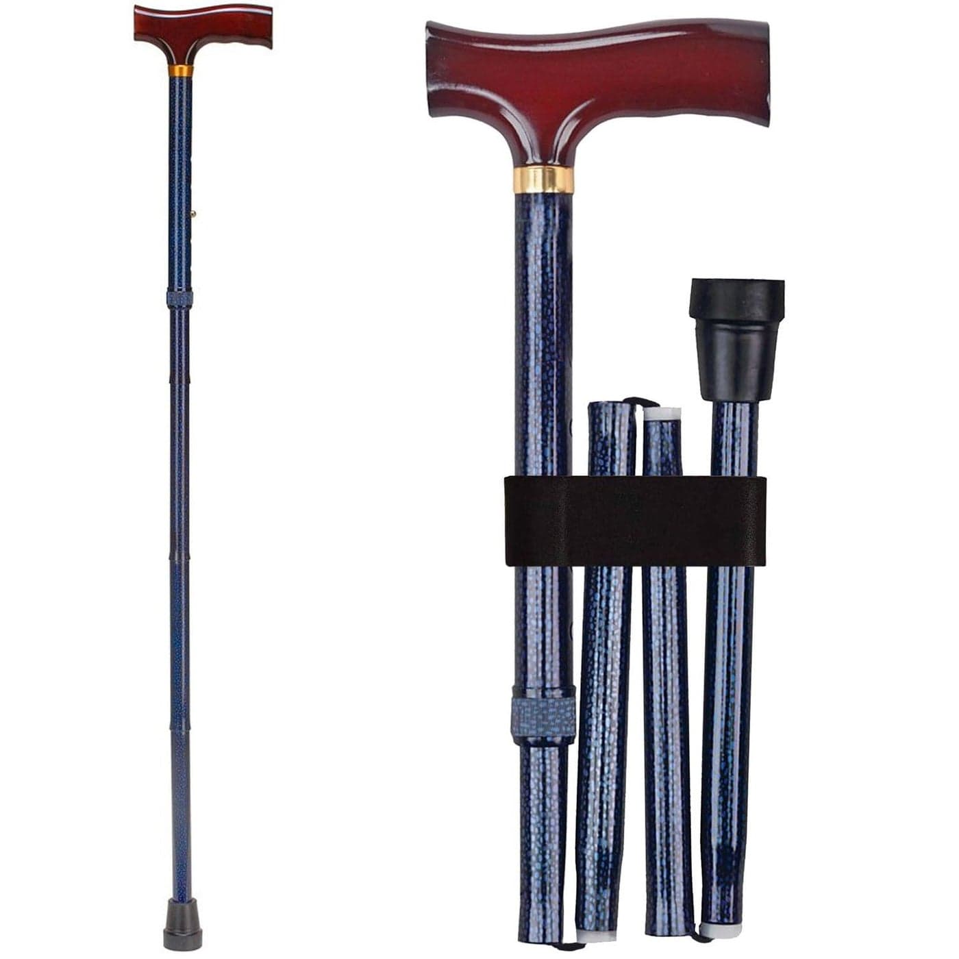 Briggs Healthcare Designer Folding Cane Blue Ice 50213259913