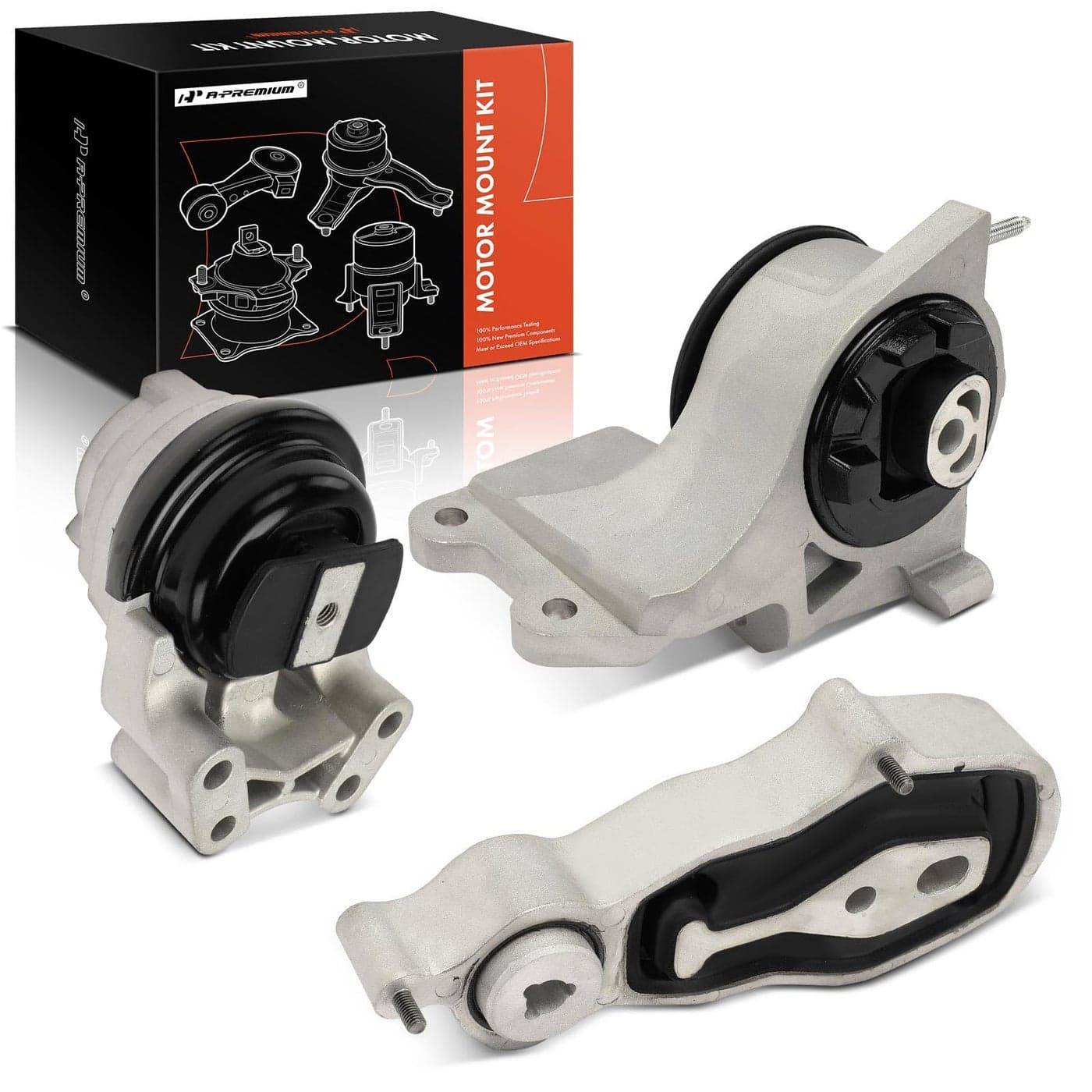 APremium 3PCS Engine Motor Mount Transmission Mount and Torque Strut Mount Set Compatible with Ford Taurus Flex 20132019 Police Interceptor Sedan Lincoln MKS MKT Automatic Transmission