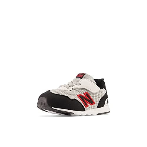 New Balance Kid's 515 V1 New-b Hook and Loop Sneaker, Black/True Red, 2 Infant