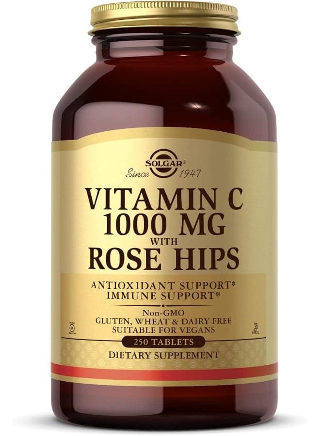Dietary Supplement Vitamin C 1000Mg With Rose Hips 250 Tablet
