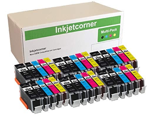 Inkjetcorner Compatible Ink Cartridges Replacement for PGI250XL CLI251XL PGI 250 CLI 251 for use with iX6820 MX922 MG5620 MG5520 MG5420 MX722 MG6420 30 Pack
