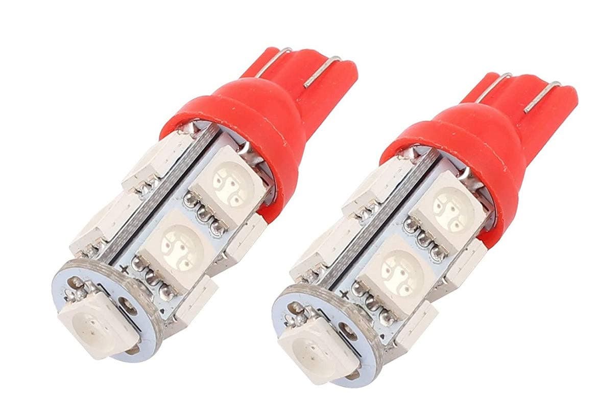 PA 9 SMD (RED) LED Parking Bulb Pilot Light/License Plate car Lights for Mahindra XUV 500 (Pair / 12V)