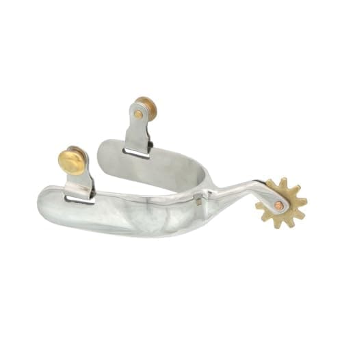 Tough 1 mens kelly horse spurs, Stainless Steel, US