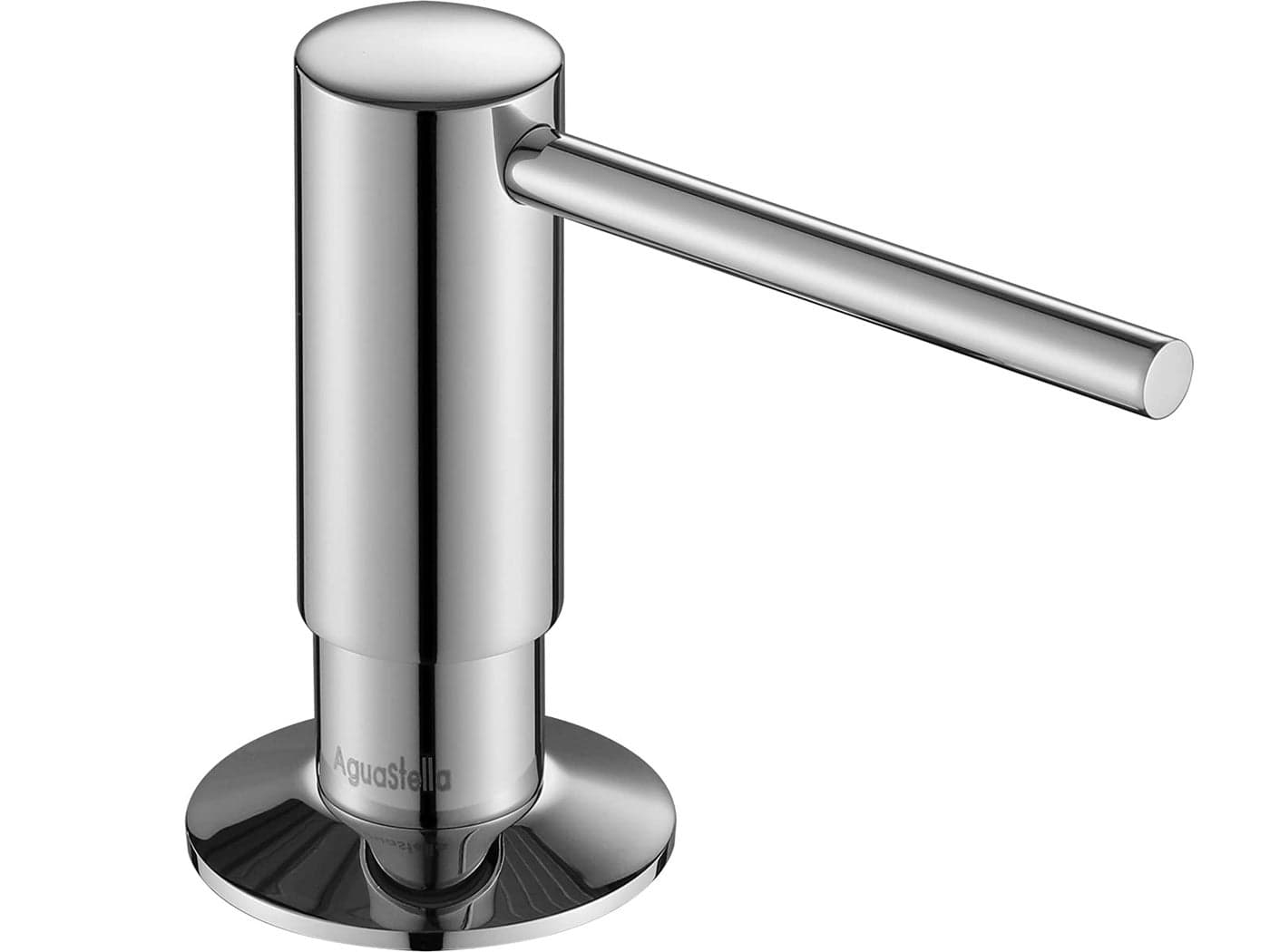 AguaStella ASF026CH Built in Soap Dispenser Chrome for Kitchen Sink with Soap Bottle Countertop Pump