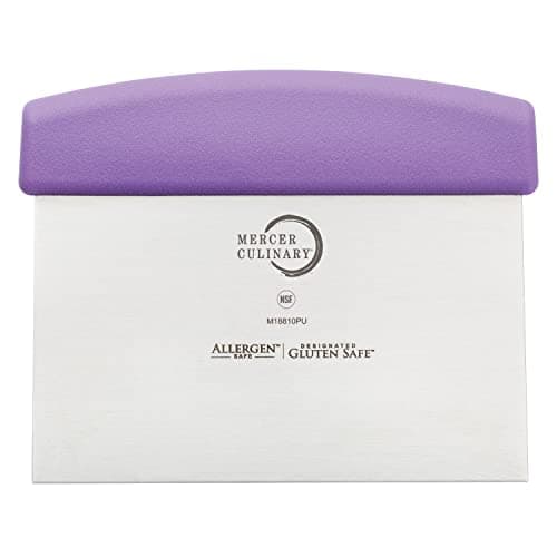 Mercer Culinary Millennia Bench Scraper 6Inch x 3Inch Blade with Purple Handle