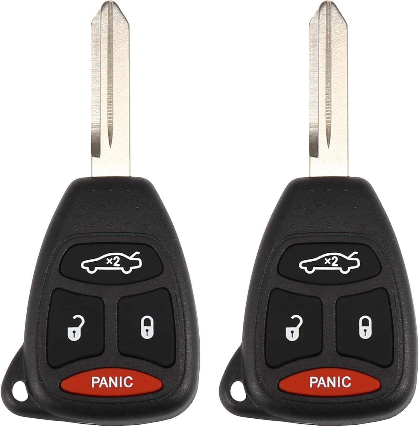 X AUTOHAUX 2pcs 315MHz KOBDT04A Replacement Keyless Entry Remote Car Key Fob for Chrysler, Dodge, Jeep