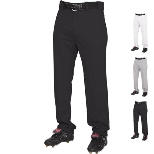 Rawlings | YBP31SR Baseball Pants | Semi-Relaxed Fit | Black | Youth Medium