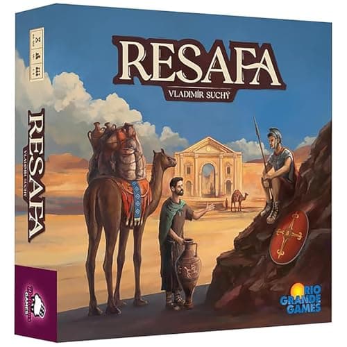 Rio Grande Games Resafa Strategy Board Game Economic Management Ancient Desert Merchant Trading for 14 Players