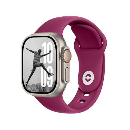 DONEGANI SB Band for Apple Watch Bands Women Men Se Ultra 2 40mm 44mm 46mm 42mm 45mm 41mm 38mm 49mm Series 11 10 9 8 7 6 5 4 3 iWatch Sport Strap Silicone Rose Violet