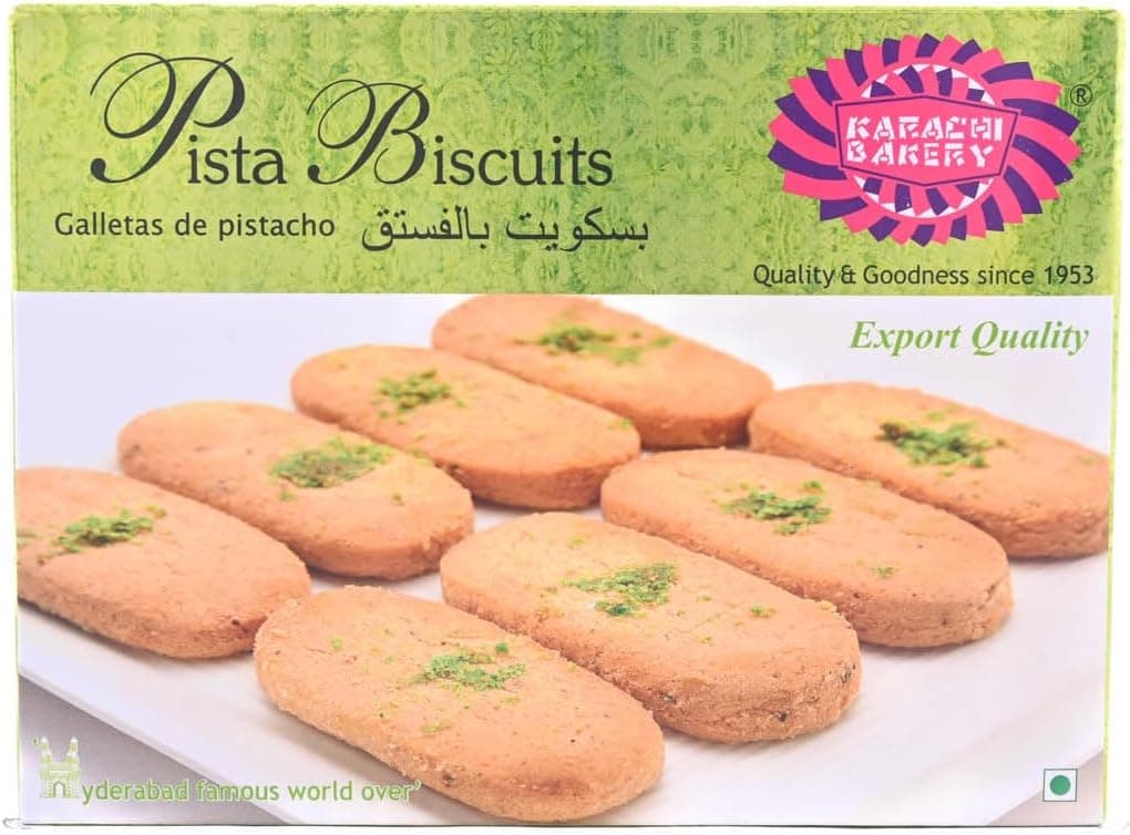 Karachi Bakery Pista Biscuits 400g - 100% Vegetarian