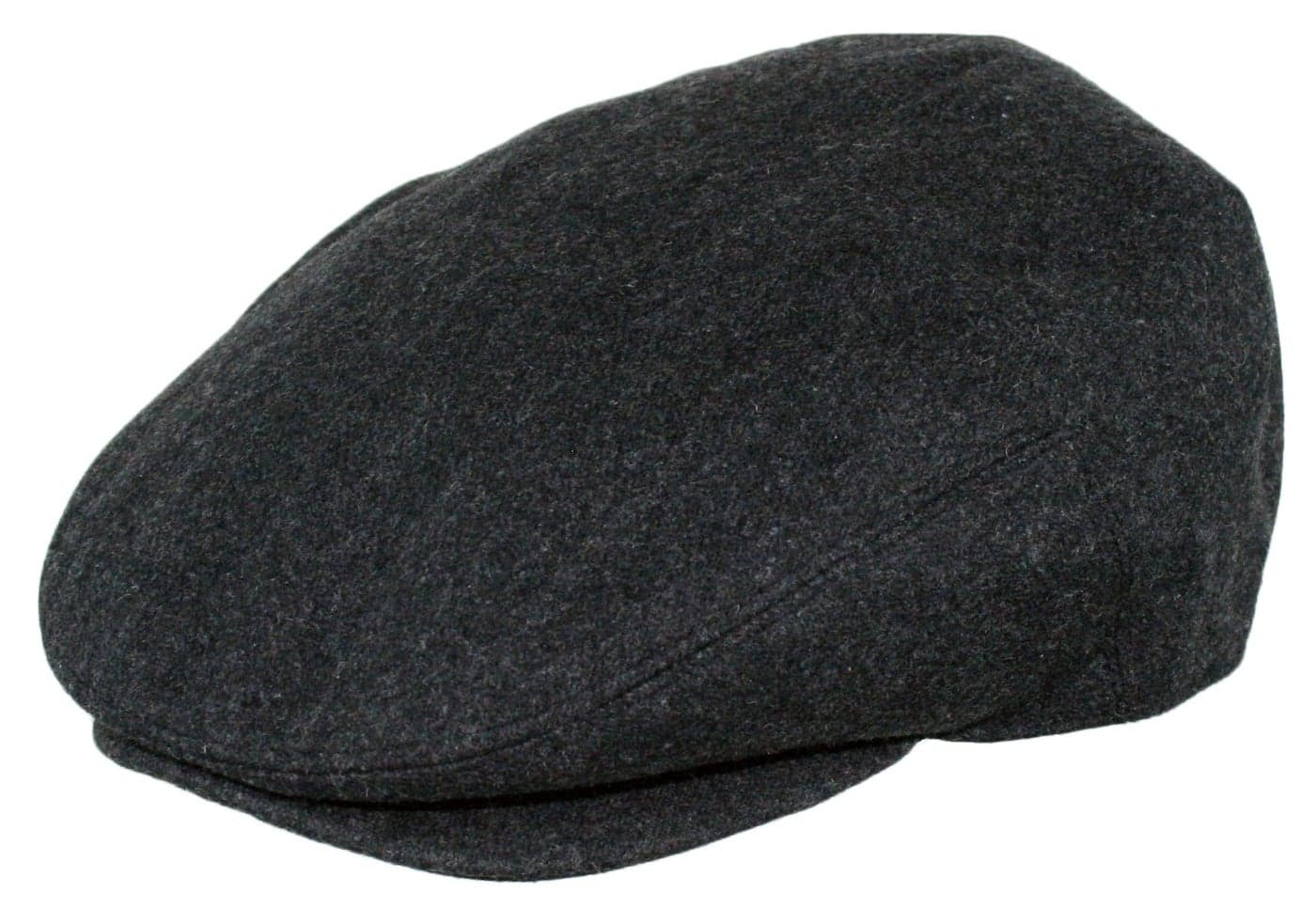EPOCH Men's Herringbone Wool Tweed Newsboy Ivy Cabbie Driving Cap (as1, Alpha, m, 1581-Charcoal)