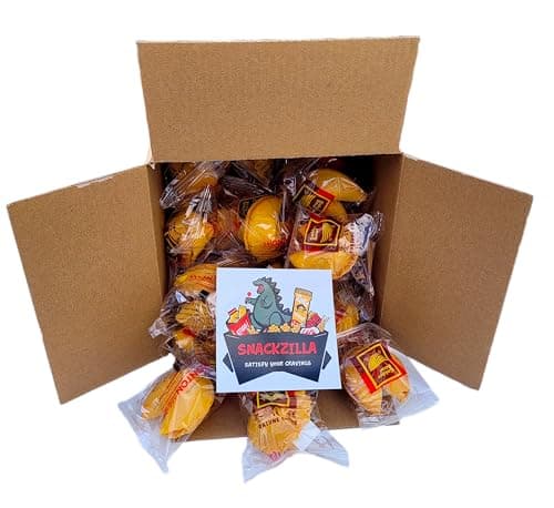 Snackzilla Fortune Cookies, Fortune Cookies Individually Wrapped Bulk, Fortune Cookies Bulk (30), Fortune Cookies for Kids, Chinese New Year Fortune Cookies… (30 Pieces)