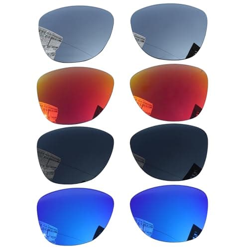 Acefrog 4 Pairs Polarized Replacement Lenses for Oakley Frogskins OO9013 Sunglasses, Perfectly Fit, Shatterproof, Anti-scratch, Value Pack