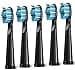 5pc Toothbrush Heads Compatible with Fairywill D7D8FW507508 551917959D1D3 Black