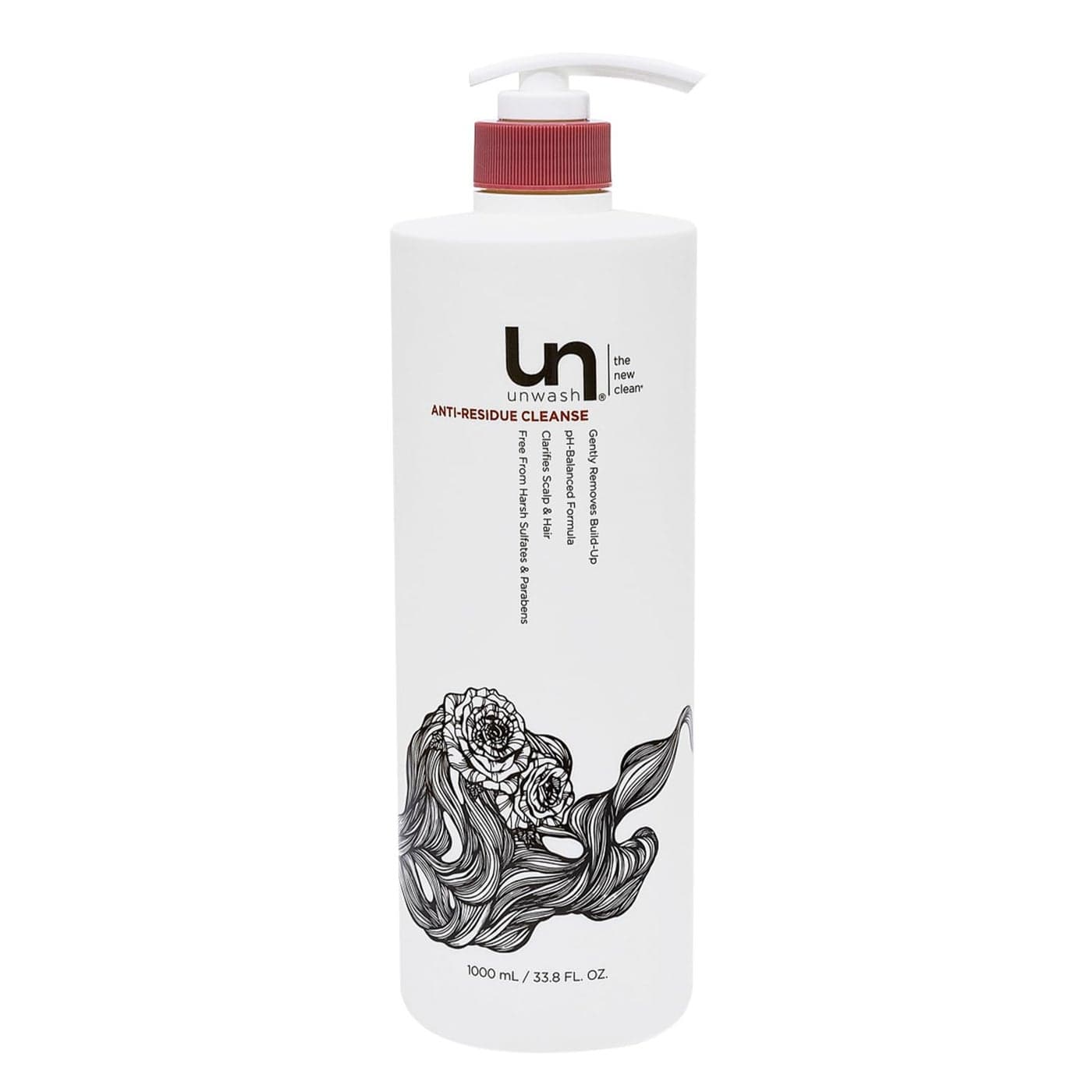 unwash AntiResidue Cleanse Gentle PhBalanced Clarifying Shampoo for BuildUp Dirt and Oil Safe for All Hair Types 338 fl oz