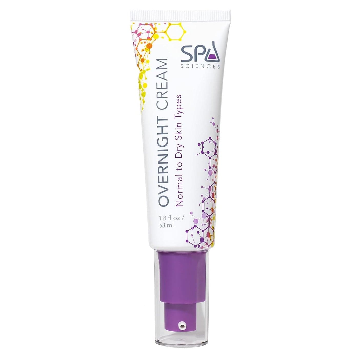 Spa Sciences Overnight Cream For Normal to Dry Skin Types Made in the USA Rejuvenating Formula With Ceramides Hyaluronic Acid Bakuchiol and Squalane Restore Hydrate Nourish Vegan 18oz