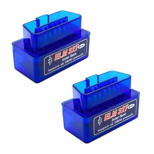 NYTKL 2 PCS ELM327 OBDII Car Auto Diagnostic Scanner Professional Wireless Bluetooth Scan Tool Failure Detector OBD2 Engine Fault Code Reader for Android Windows Car Accessories