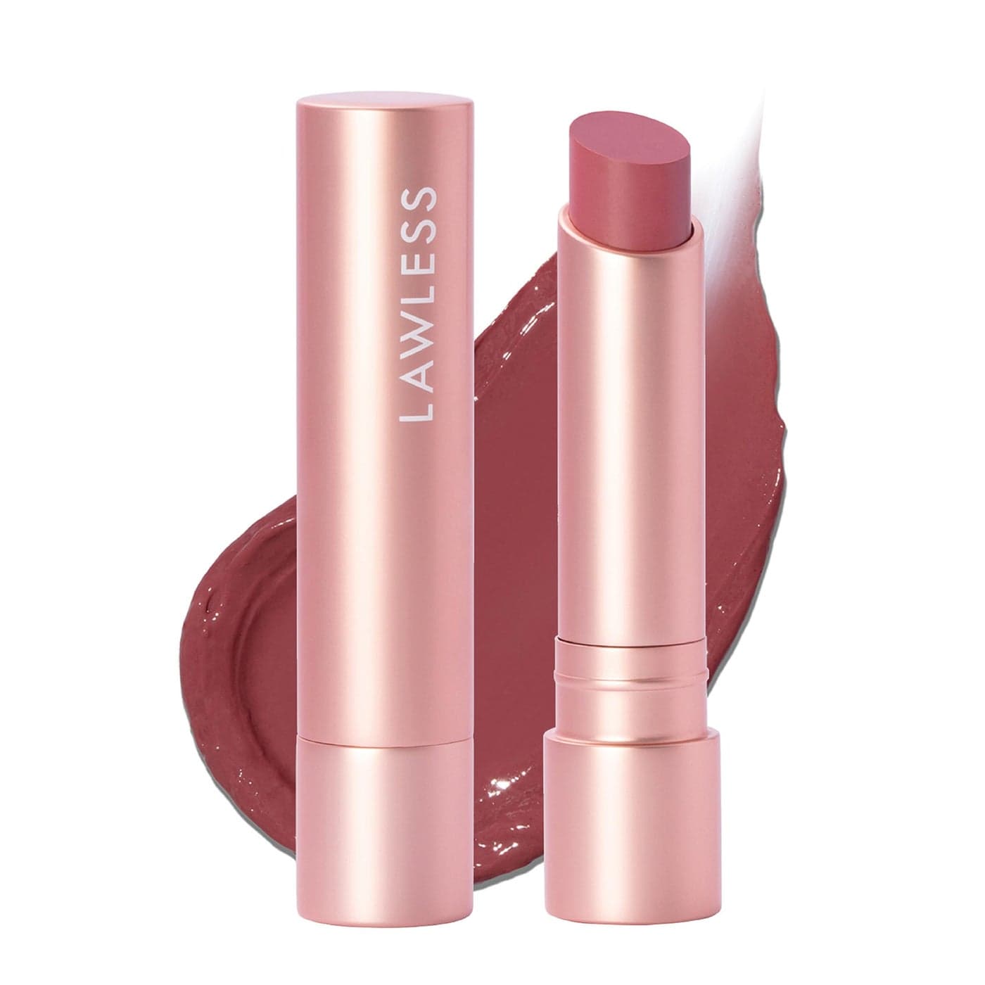Lawless Forget the Filler Lip Plumping Line Smoothing Tinted Balm Posey Premium Tinted Lip Balm with Natural Ingredients to Plump and Smooth Lips for a Firmer Fuller Look 009 oz