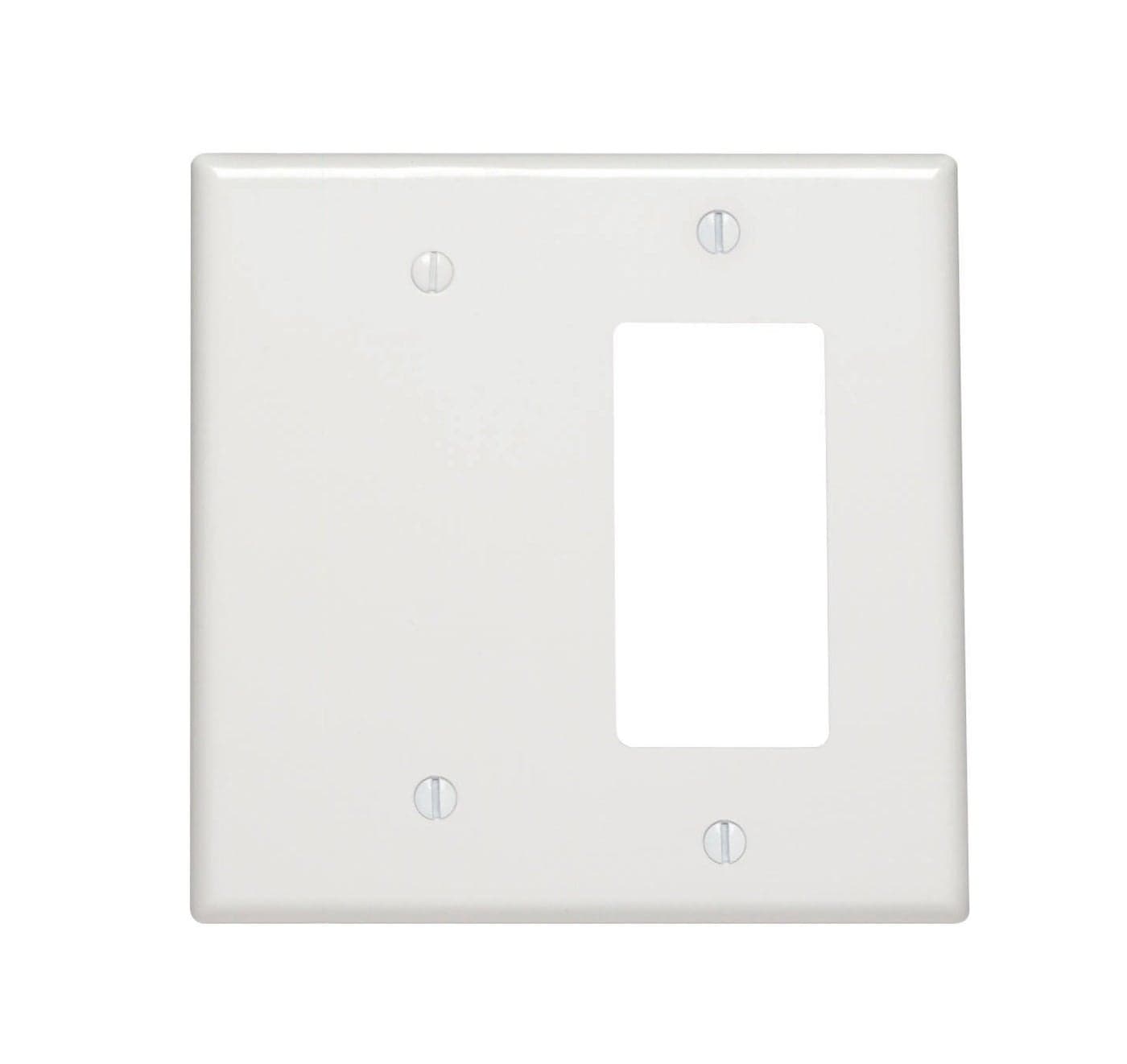 Leviton 80608-W WH WP 2G BLANK/DECO MIDWAY STRAP MNT