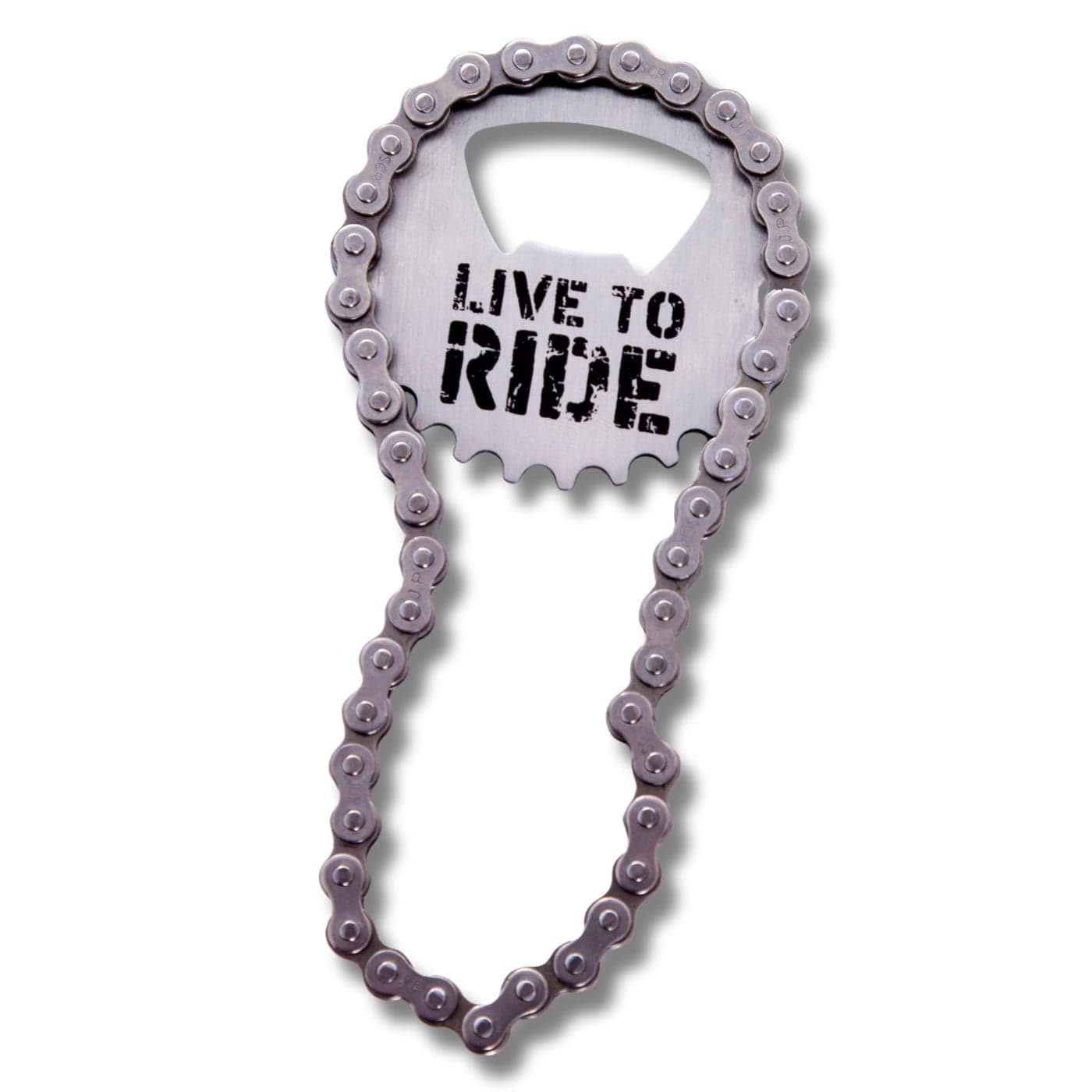 Boxer Gifts Bike Chain Bottle Opener Silver Stainless Steel Novelty Bike Gifts For Cyclists Fun Motocross Presents For Men On Birthday Christmas and Fathers Day