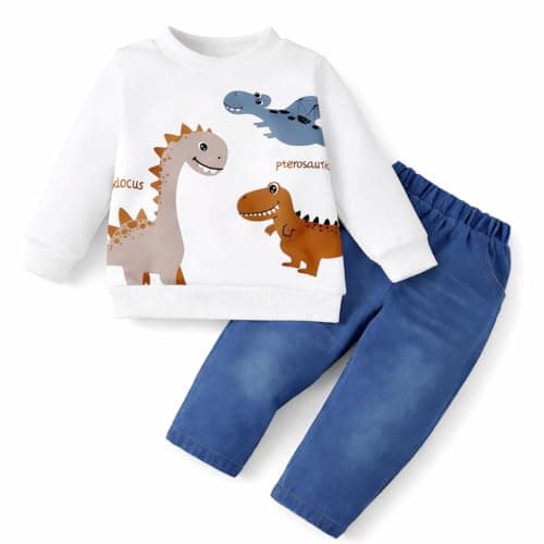 Googo Gaaga Boy's Cotton Printed Sweatshirt With Pant Set (0040N-Blue&Grey-3Yrs_Blue And Grey_2 Years-3 Years)