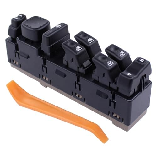 MOTOKU Front Left Master Power Window Control Switch Module for Hummer H2 2003-2007 with Folding Mirrors Driver Side