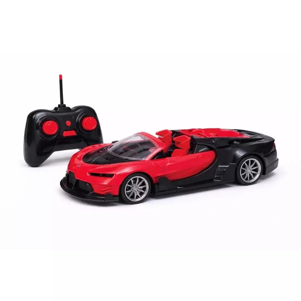 Battery Operated XF Luxurious Car 1:18 Scale Remote Control Racing Car With 27MHz Frequency- Red