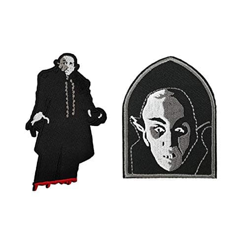 Cute-Patch Nosferatu Embroidered Iron on sew on Patches Costume DIY