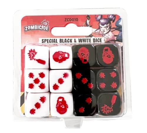 CMON Zombicide 2nd Edition Special Black and White Dice Strategy Board Game Cooperative Game for Teens and Adults Zombie Board Game Ages 14 16 Players Avg Playtime 1 Hour Made by CMON