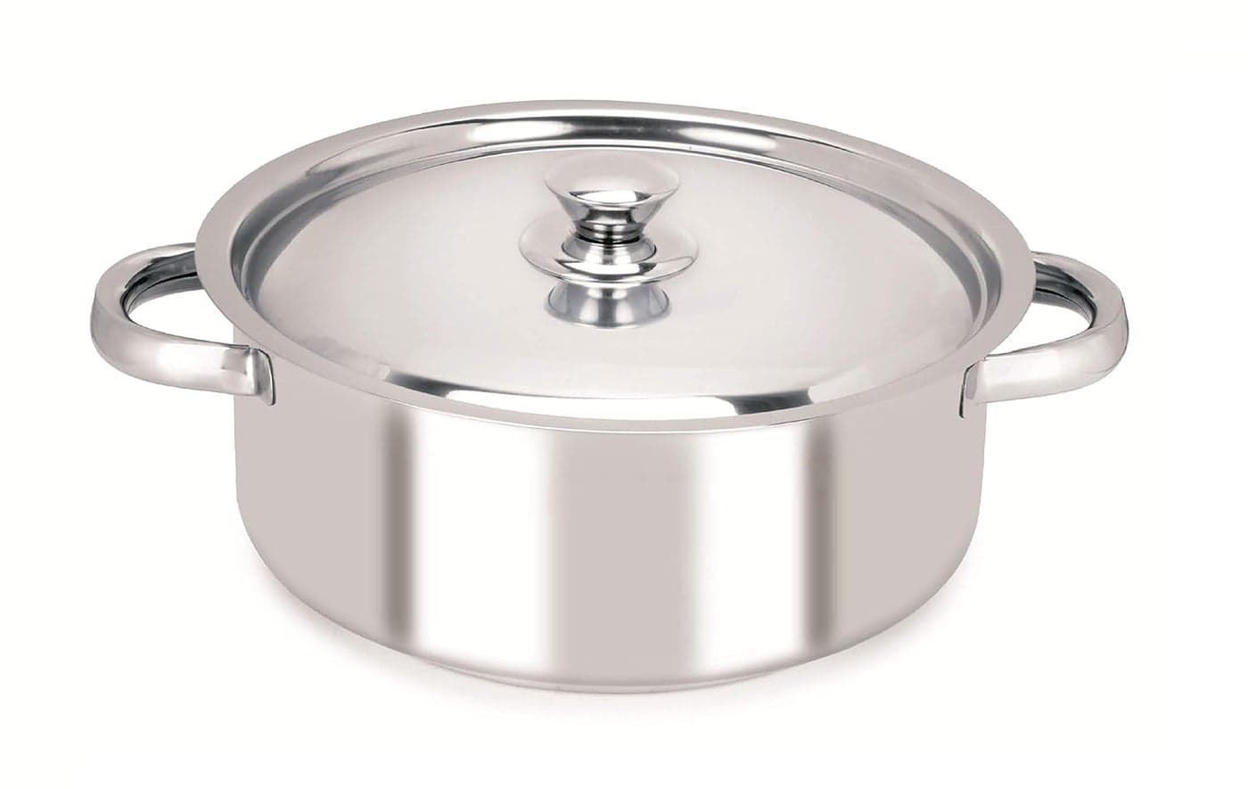 Chef Direct Stainless Steel Casserole with Lid 2 Quart Silver 16cm
