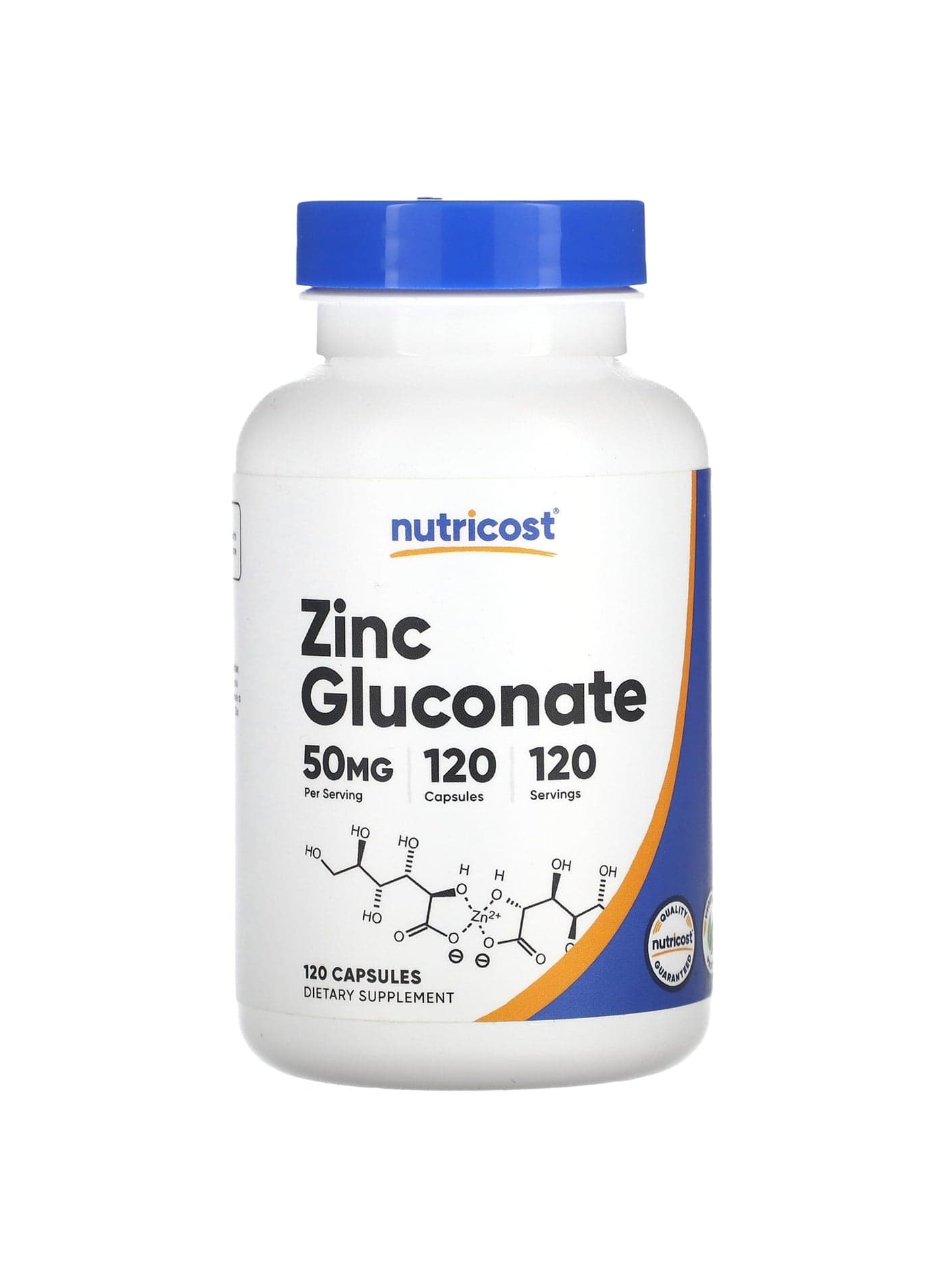 Zinc Gluconate, 50 mg, 120 Capsules
