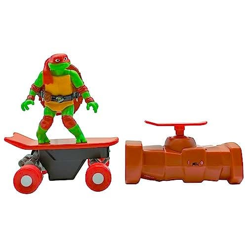 Teenage Mutant Ninja Turtles Toy Raphael Half Pipe RC Skate Vehicle with Tricks 24 GHz Remote Control TMNT Ninja Turtle Toy Mutant Mayhem Ages 5
