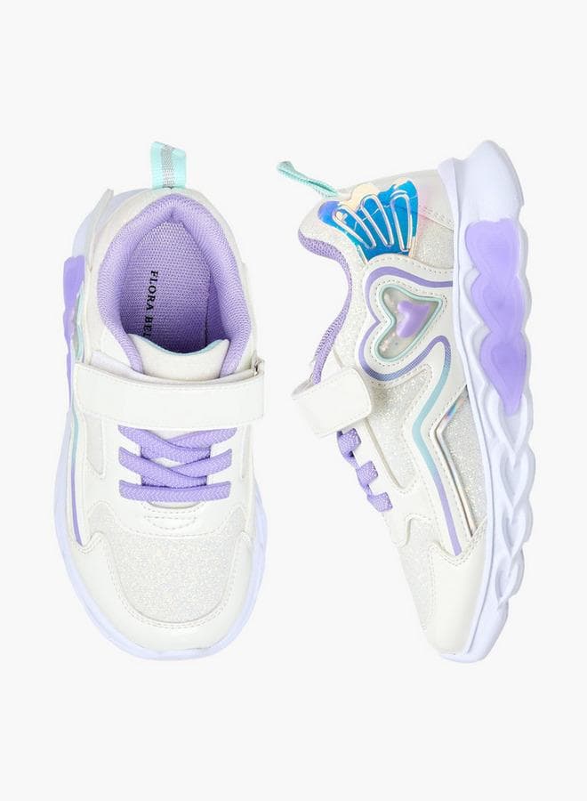 Girls Light-Up Ankle School Sneakers — 30