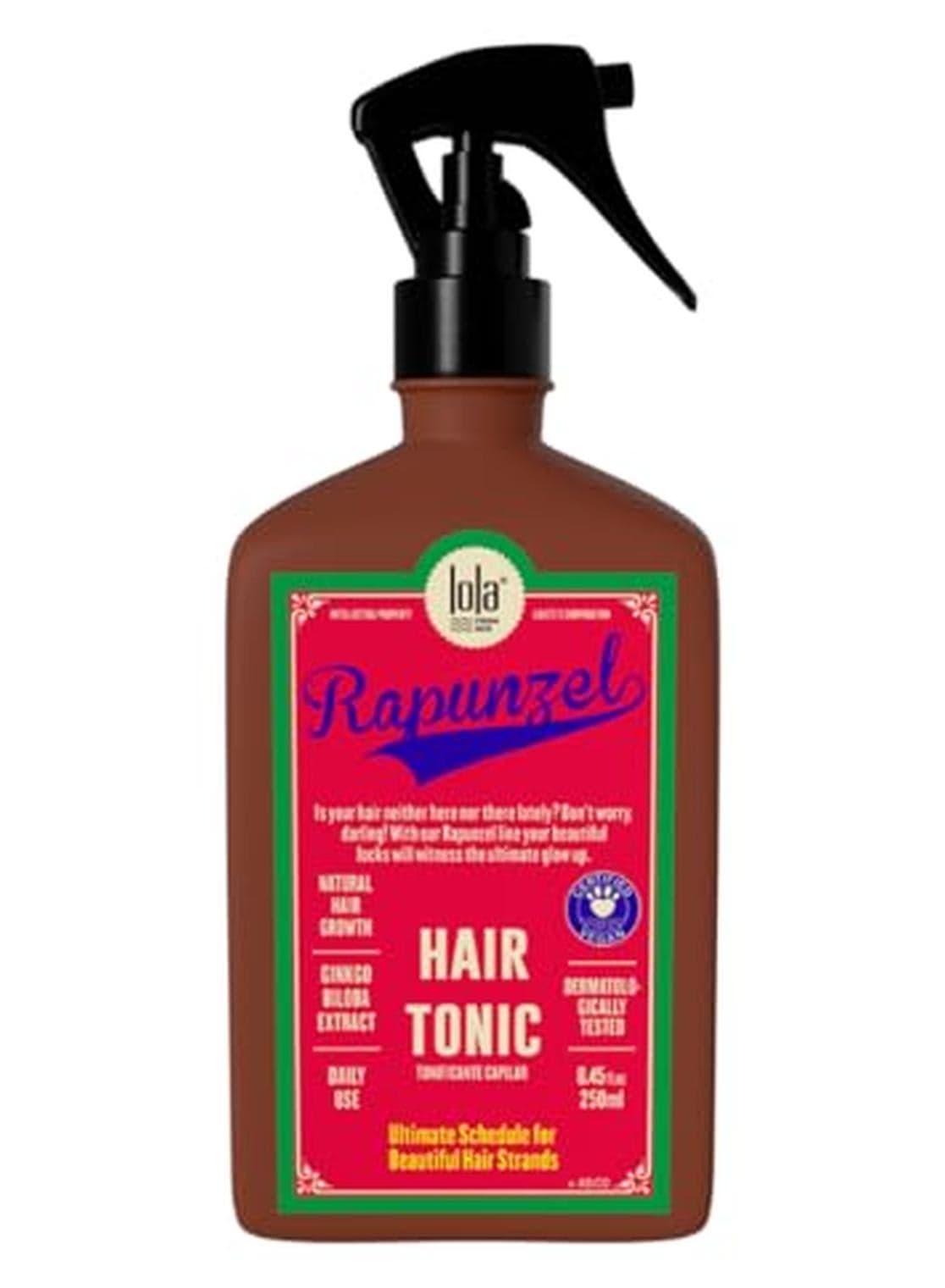 Lola From Rio Rapunzel Hair Tonic Spray for Women Hair Strengthening Treatment Thickening Spray for Fine Hair Supports Fuller HealthierLooking Hair 845 fl oz