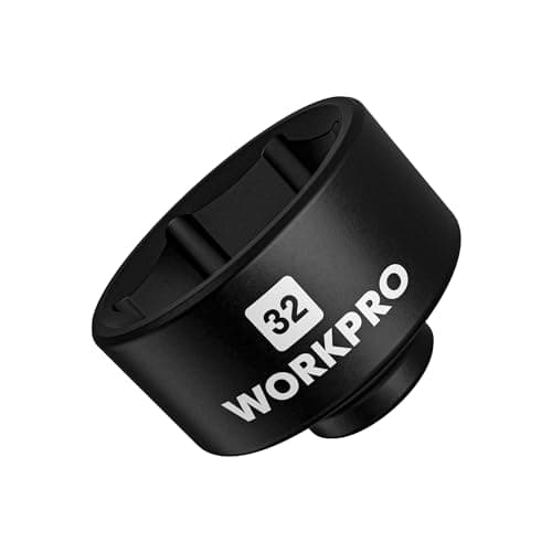 WORKPRO 32mm Oil Filter Socket Wrench, Oil Filter Removal Tool, Oil Filter Change Set, Ideal for Some Ecotec, TDI, VW, Audi, BMW, Polaris, GM, Volkswagen, Pontiac, Chevrolet, Saturn, Pontiac, Saab